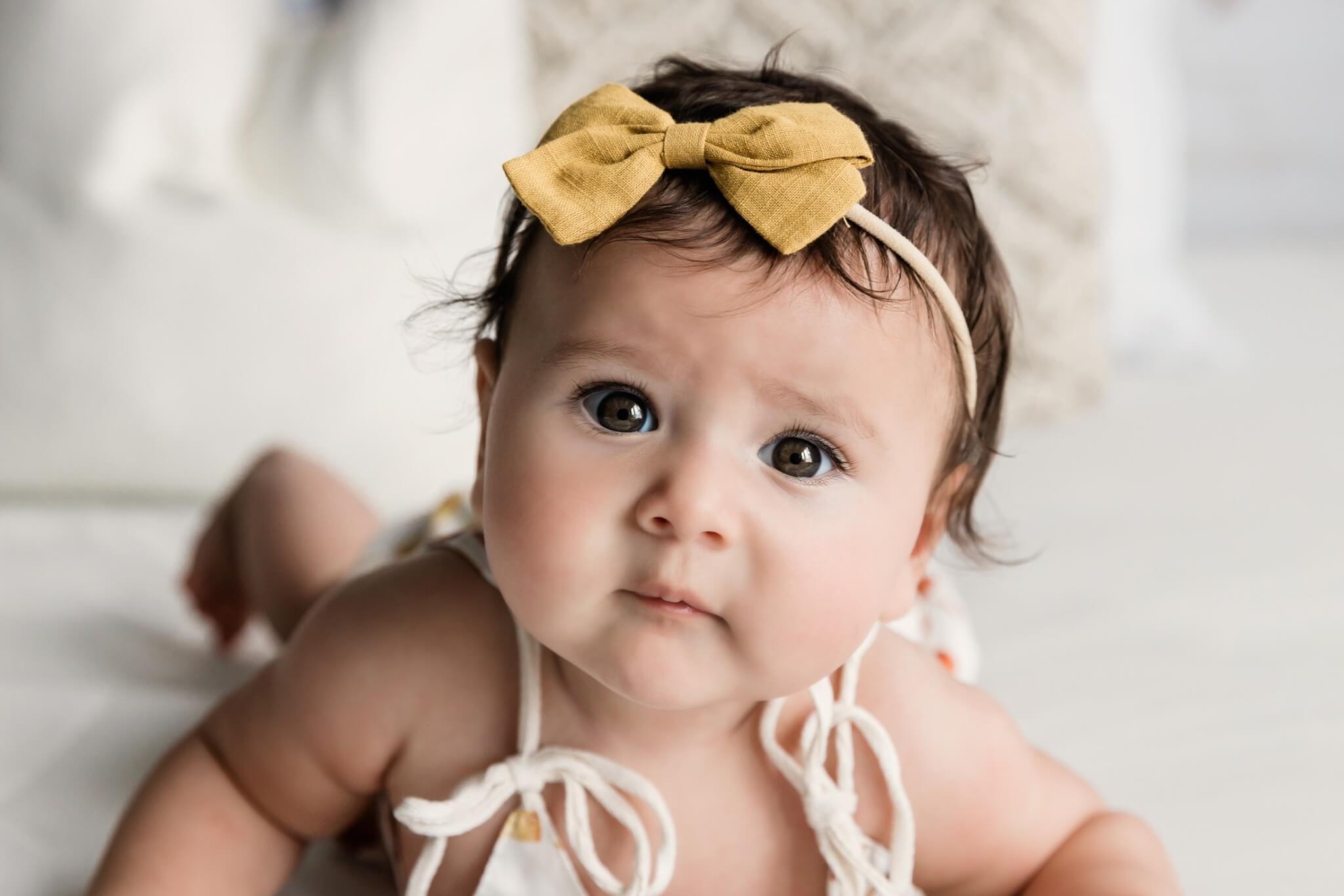 Photo of baby on bed